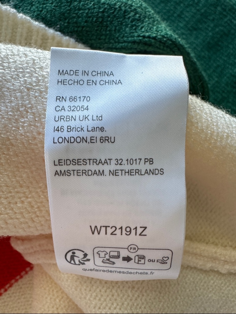 Anthropologie Flat White Colorblock Structured Cardigan Multi Size M - Picture 11 of 13